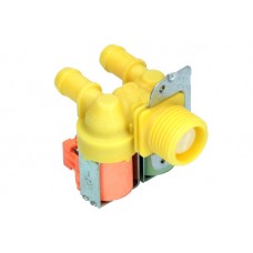 Двоен електромагнитен вентил, клапан за пералня Wascomat, Zanussi  - 120V 60Hz - 180° - RAST 5