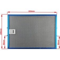 Метален, алуминиев филтър за аспиратор Fagоr, Brand 239,5x333x9 mm