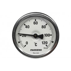 Професионален термометър  Ф63mm 0-120 °C с резба 1/2